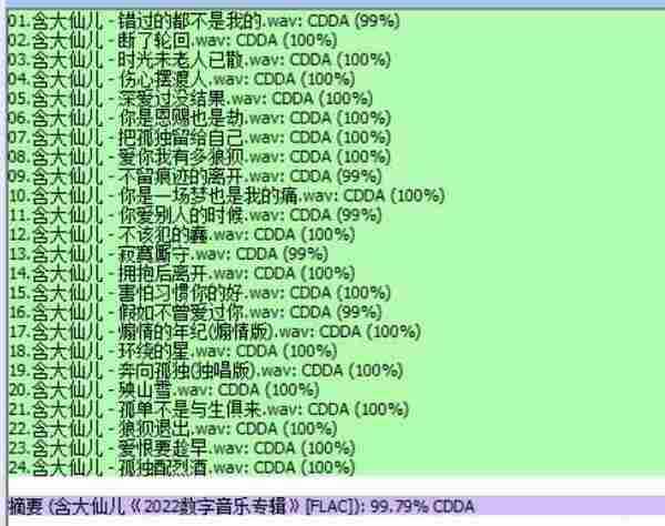 含大仙儿《2022数字音乐专辑》[FLAC][WAV]