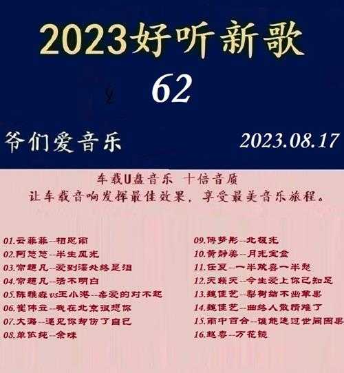 群星《2023好听新歌62》十倍音质WAV分轨