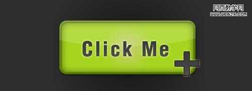Photoshop 制作绿色风格半透明网页按钮
