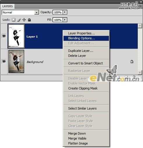 Photoshop 一张颓废的潮流剪影图