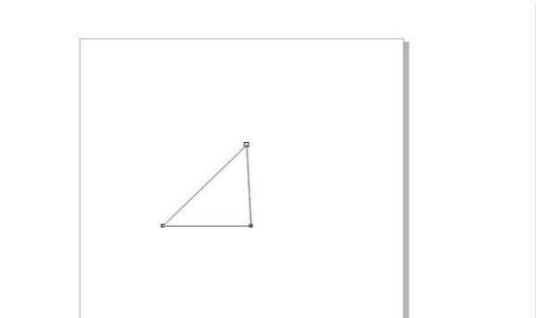 Cdrx4钢笔工具怎么画直角直角三角形?