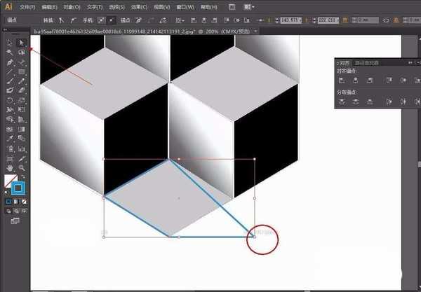 AI怎么设计正方体组成的几何图?