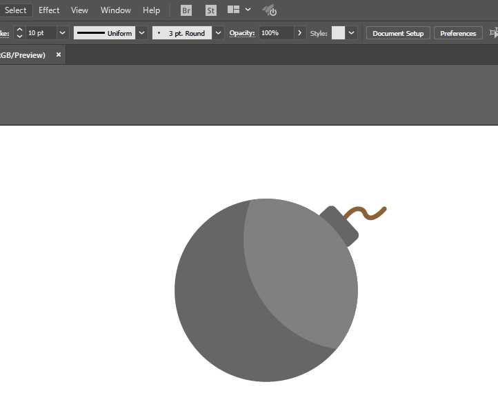 ai怎么画扁平化的炸弹? ai画炸弹图标的教程